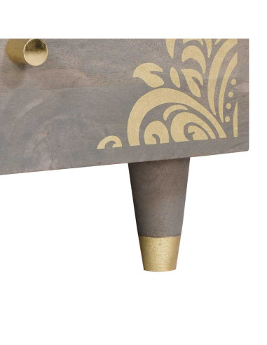 Tavolino da salotto with Drawer Grigio 80 x 54 x 40 cm