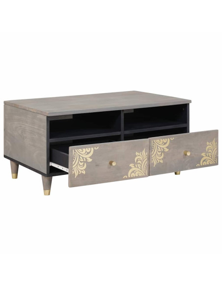 Tavolino da salotto with Drawer Grigio 80 x 54 x 40 cm