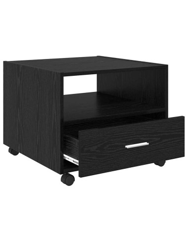 Tavolino da salotto with Drawer Rovere nero 55 x 55 x 45 cm