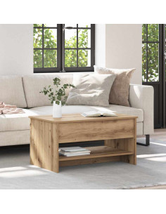 Tavolino da salotto rovere artigianale 80 x 50.5 x 41.5 cm 2