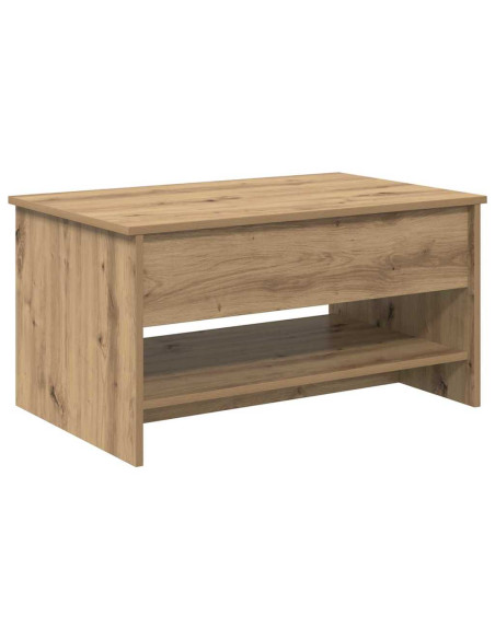 Tavolino da salotto rovere artigianale 80 x 50.5 x 41.5 cm