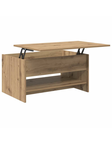 Tavolino da salotto rovere artigianale 80 x 50.5 x 41.5 cm