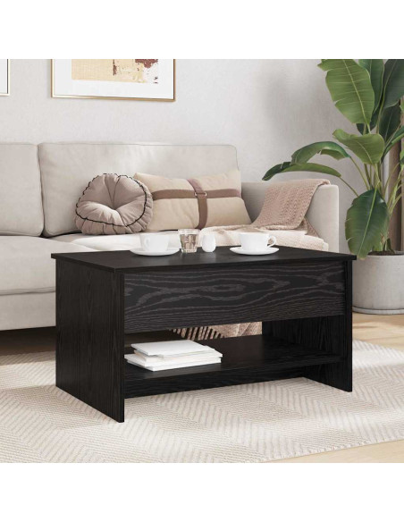 Tavolino da salotto Rovere nero 80 x 50.5 x 41.5 cm