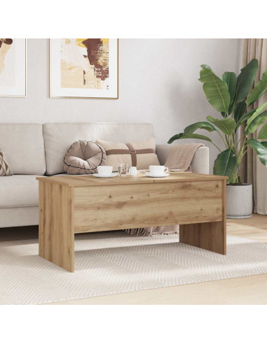 Tavolino da salotto rovere artigianale 102 x 50,5 x 46,5 cm