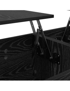 Tavolino da salotto Rovere nero 102 x 50,5 x 46,5 cm