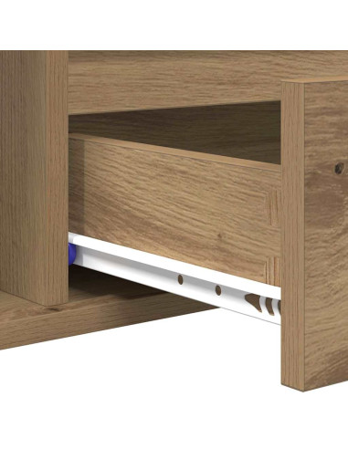 Tavolino da salotto Rovere artigianale 90 x 49 x 45 cm