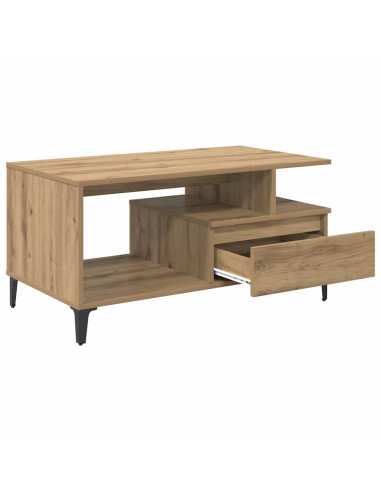 Tavolino da salotto Rovere artigianale 90 x 49 x 45 cm