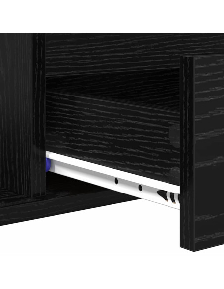 Tavolino da salotto with Drawer Rovere nero 90 x 49 x 45 cm