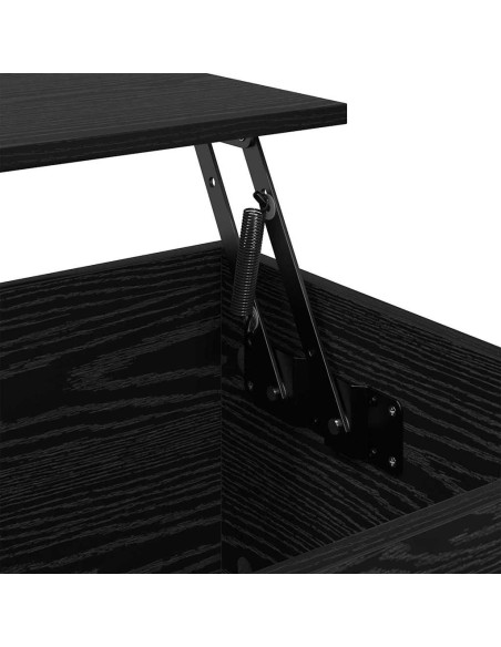 Armadio da Notte Rovere nero 60 x 44.5 x 45 cm