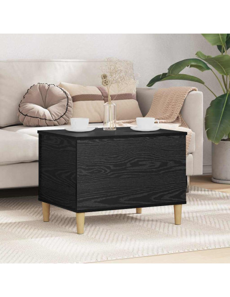 Armadio da Notte Rovere nero 60 x 44.5 x 45 cm