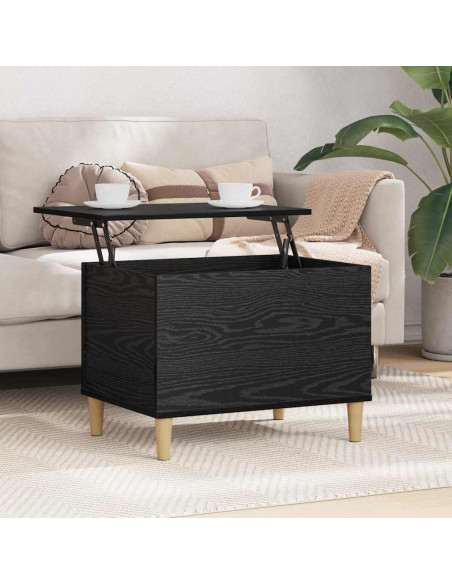 Armadio da Notte Rovere nero 60 x 44.5 x 45 cm