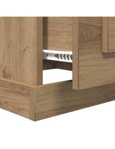 Tavolino da salotto rovere artigianale 50 x 50 x 35 cm