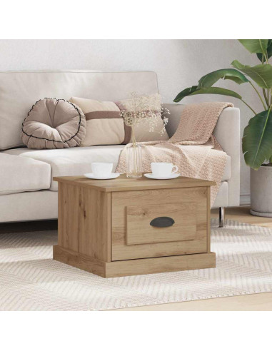 Tavolino da salotto rovere artigianale 50 x 50 x 35 cm