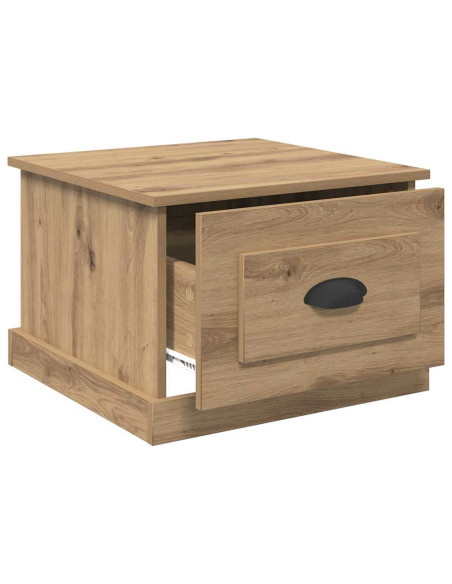Tavolino da salotto rovere artigianale 50 x 50 x 35 cm