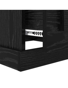 Tavolino da salotto with Drawer Rovere nero 50 x 50 x 35 cm