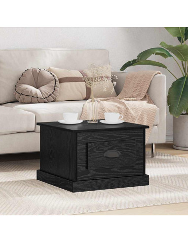 Tavolino da salotto with Drawer Rovere nero 50 x 50 x 35 cm