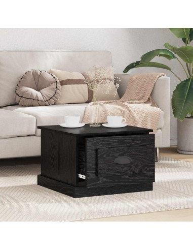 Tavolino da salotto with Drawer Rovere nero 50 x 50 x 35 cm