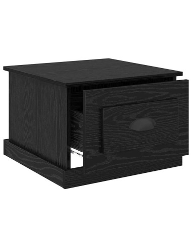 Tavolino da salotto with Drawer Rovere nero 50 x 50 x 35 cm