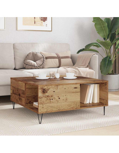 Tavolino da salotto Legno vecchio 80 x 80 x 36.5 cm