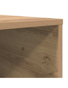 Tavolino da salotto rovere artigianale 80 x 80 x 36.5 cm