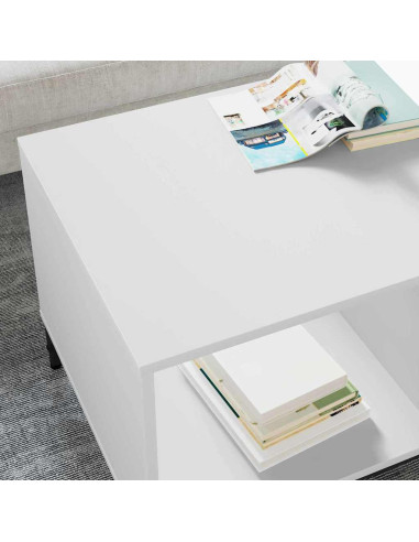 Tavolino da salotto Bianco 90 x 49 x 46 cm Legno multistrato
