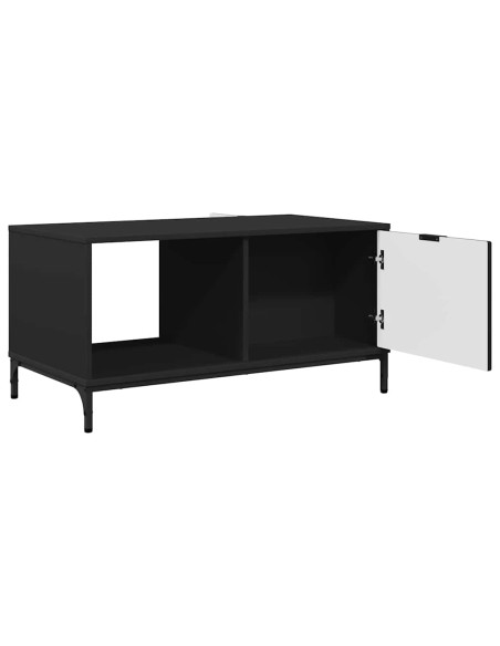 Tavolino da salotto Nero 90 x 49 x 46 cm Legno multistrato