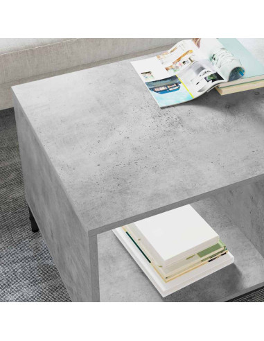 Tavolino da salotto Grigio cemento 90 x 49 x 46 cm