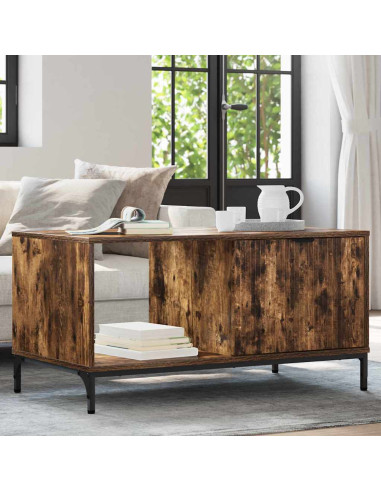 Tavolino da salotto Rovere fumo 90 x 49 x 46 cm