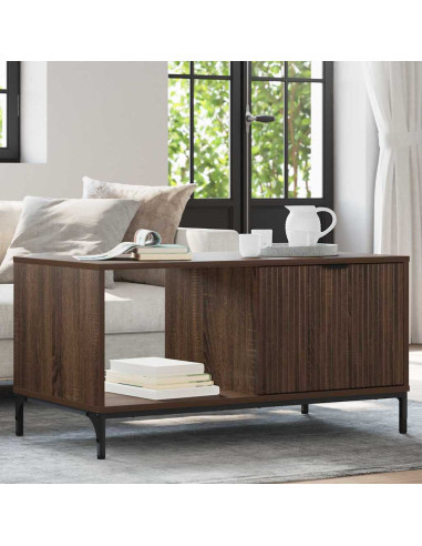 Tavolino da salotto Rovere marrone 90 x 49 x 46 cm