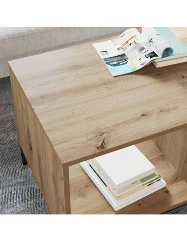 Tavolino da salotto rovere artigianale 90 x 49 x 46 cm