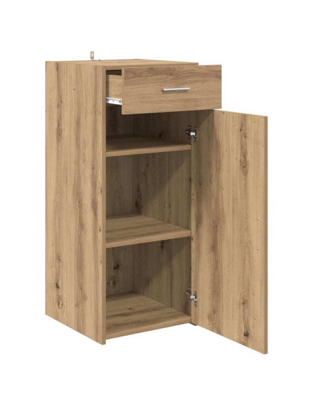 Credenza Rovere nero 42,5 x 40 x 93 cm Legno multistrato