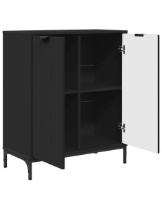 Credenza Nero 69.5 x 33 x 82 cm Legno multistrato