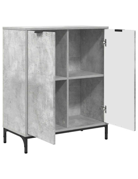 Credenza Grigio cemento 69.5 x 33 x 82 cm Legno multistrato
