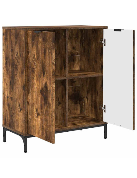 Credenza Rovere fumo 69.5 x 33 x 82 cm Legno multistrato