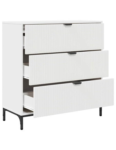 Credenza Bianco 79.5 x 33 x 82 cm Legno multistrato