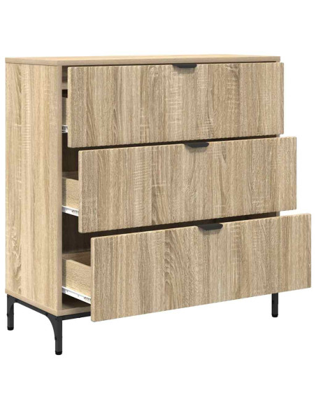 Credenza rovere sonoma 79.5 x 33 x 82 cm Legno multistrato