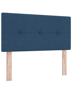 Letto box spring con materasso Blu 120 x 190 cm Tessuto