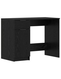 Scrivania Rovere nero 133 x 50 x 75 cm Legno multistrato