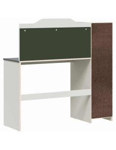 Scrivania Lavagna Bianco e grigio 120 x 45 x 118.5 cm