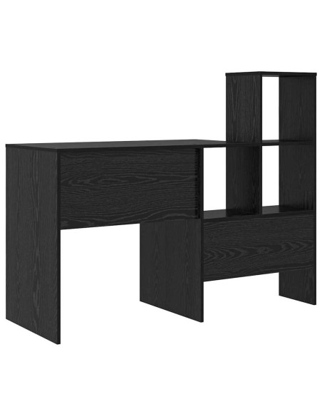 Scrivania Rovere nero 131.5 x 50 x 106.5 cm Legno multistrato