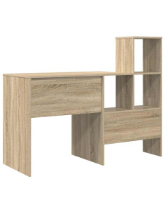 Scrivania rovere sonoma 131.5 x 50 x 106.5 cm Legno multistrato