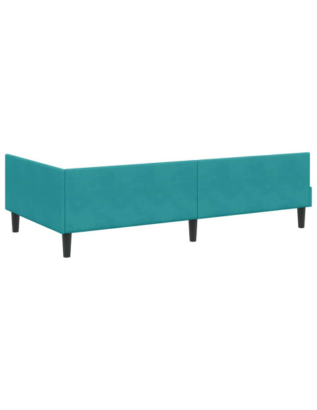 Struttura del letto ad angolo Turchese 100 x 200 cm