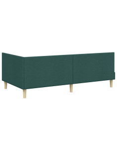 Cornice del letto ad angolo Altro Verde scuro 80 x 200 cm
