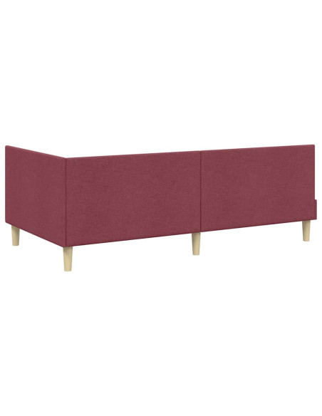 Cornice del letto ad angolo Altro Rosso vino 90 x 190 cm