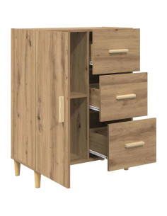 Credenza rovere artigianale 34 x 69.5 x 90 cm Legno multistrato