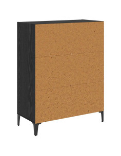 Credenza Rovere nero 32.5 x 69.5 x 90 cm Legno multistrato