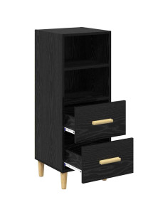 Credenza Rovere nero 34 x 34,5 x 90 cm Legno multistrato