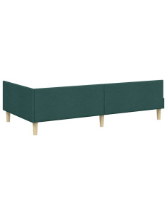 Cornice del letto ad angolo Altro Verde scuro 80 x 200 cm 2