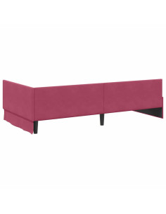 Cornice del letto ad angolo Altro Rosso vino 100 x 200 cm