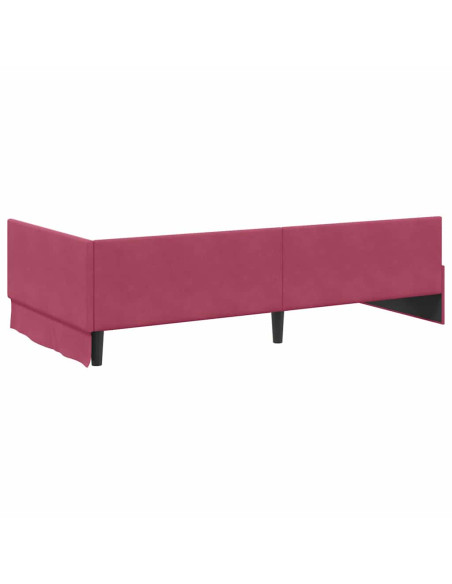 Cornice del letto ad angolo Altro Rosso vino 90 x 190 cm